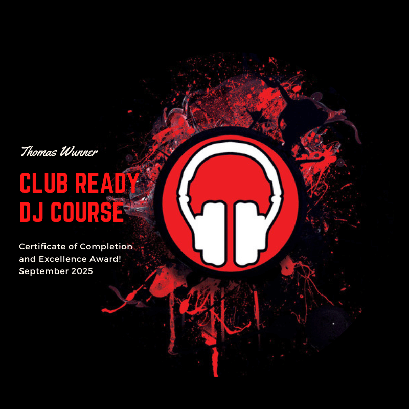 Club Ready DJ School Certificate of DJ Ti Max
